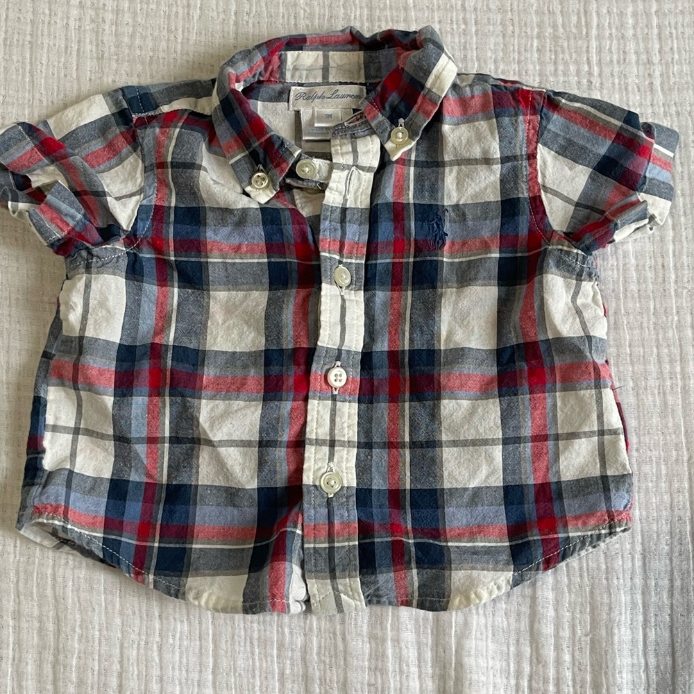 Ralph Lauren Plaid Button-Up Shirt